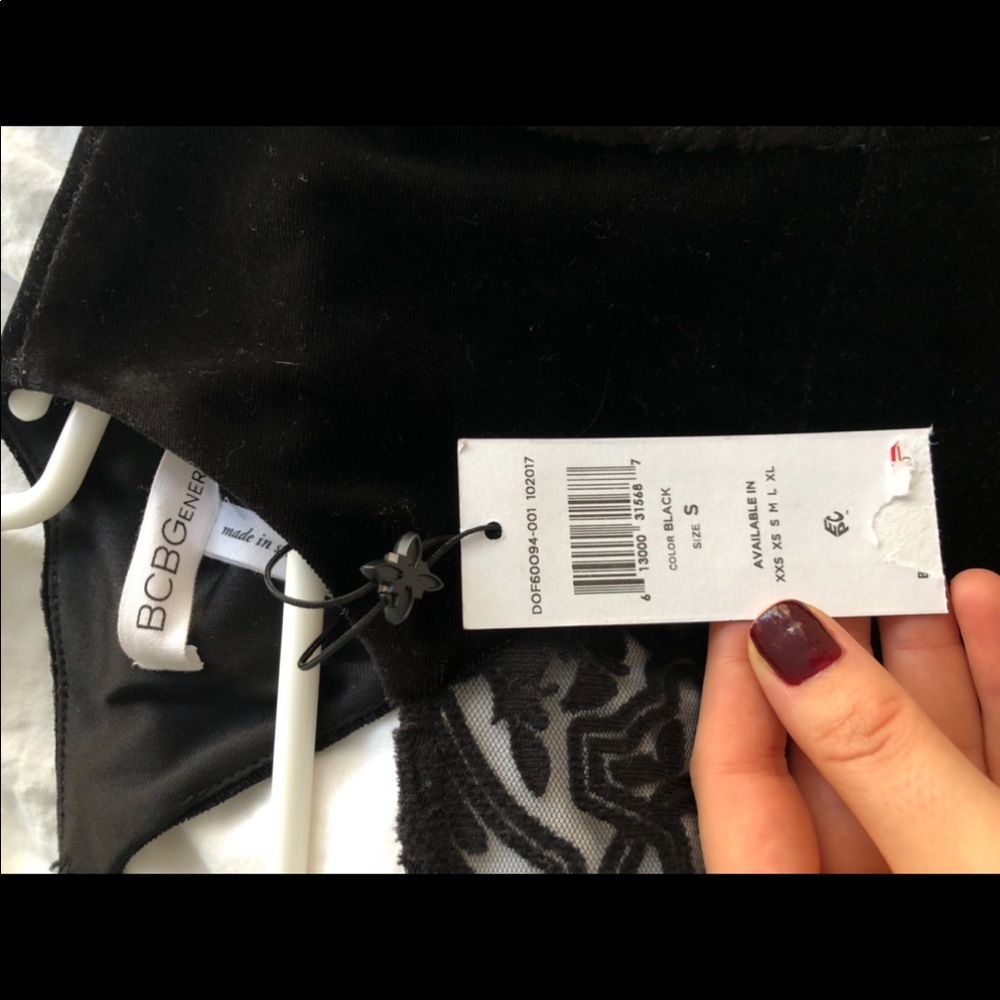 BCBGGeneration Black Velvet Dress - Picture 6 of 7
